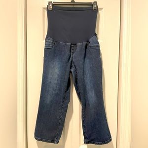 Indigo Blue maternity jean capris size M